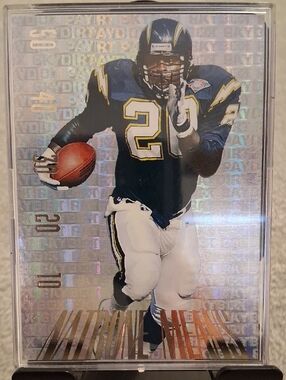 Natrone Means Chargers Football Card - Blue & White